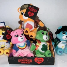 Netflix Care Bears x Stranger Things Fun Size 9"Plush SET of 5 + Display Box NEW