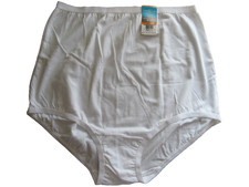 vanity fair perfectly yours tailored star white cotton granny panty brief 7/L