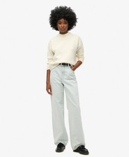 Superdry Womens Organic Cotton Wide Leg Jeans