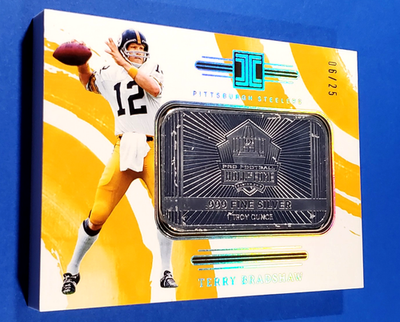 2024 PANINI IMPECCABLE TERRY BRADSHAW 1oz HALL OF FAME SILVER BAR