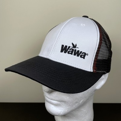 Wawa Gas Station Trucker Hat Mesh Snapback Cap White Black Red Logo Hiphic
