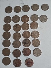 Collection Of Beatrix Potter 50p Coins (X29) 2016 Jemima Puddleduck Ect