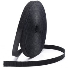 Nylon Webbing 3/8 Inch Heavy Duty Black Nylon Webbing Straps 3/8" Wide 6 Sizes 1