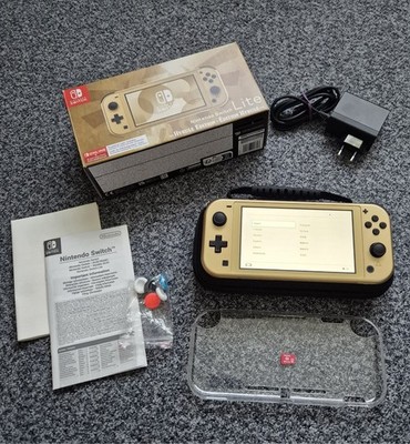 Nintendo Switch Lite Hyrule Edition Gold wie neu mit Rechnung u. Speicherkarte