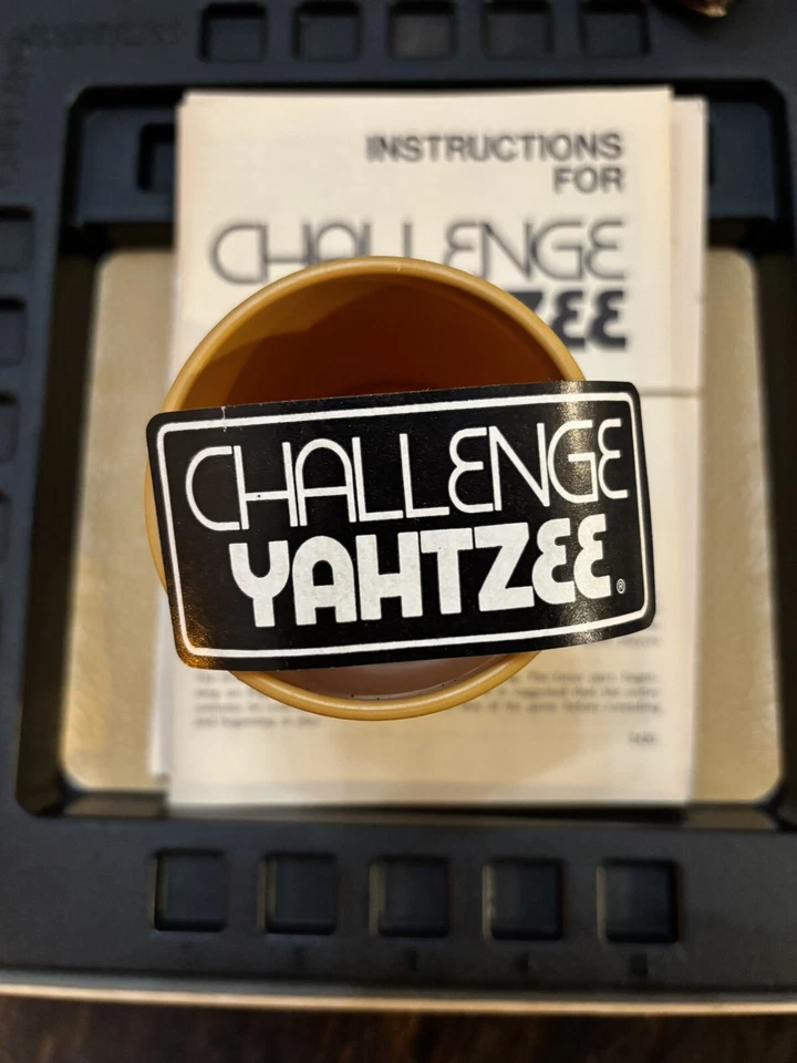 Vintage Milton Bradley  1974 Challenge YAHTZEE Board Dice Complete(NEVER PLAYED) - Image 4 of 4