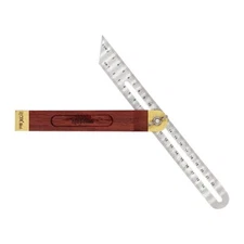 7 Inch Sliding Adjustable T-Bevel Rosewood Handle Brass Bound by Rox