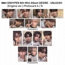 ENHYPEN 6th Mini Album Desire : Unleash Engene ver. Official Photocard KPOP