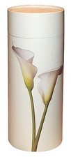 Biodegradable Adult Lily Scattering Tube Funeral Cremation Urn 200 cubic inches