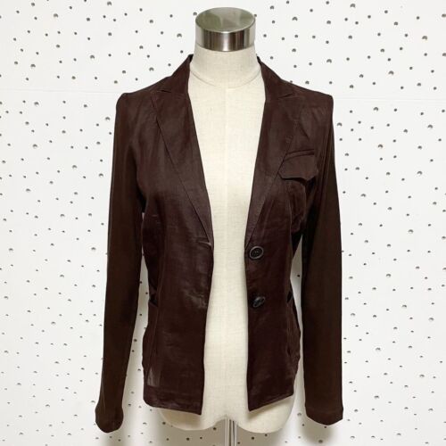 Authentic Luxury Brunello Cucinelli Knit Switching Thin Ramie Hemp Linen Jacket - Picture 2 of 8