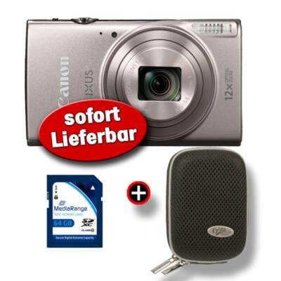 Canon Ixus 285 HS silber Digitalkamera Top-Set