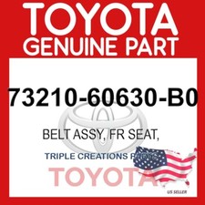 Genuine Toyota 73210-60630-B0 Belt Assy Fr Seat Outer RH/LH 7321060630B0 OEM