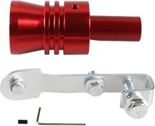 Aluminum Turbo Exhaust Muffler Sound Pipe Whistle Blow Off Valve Simulator Xl