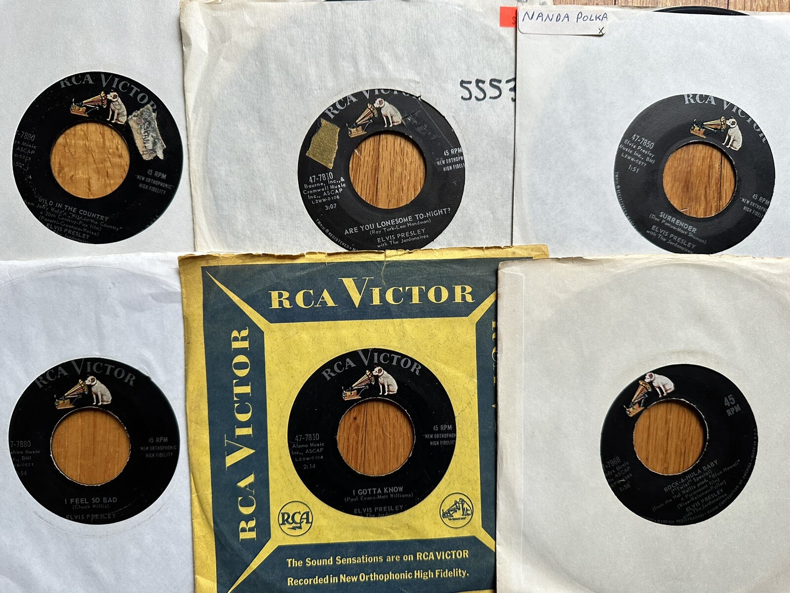 LOT OF 38 ELVIS PRESLEY RCA VICTOR BLACK LABEL 45 RECORD LOT eBay