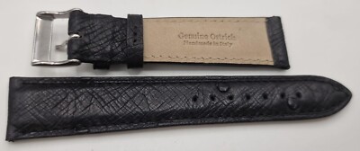 Cinturino vero struzzo 19/16mm anche per Jaeger Le Coultre