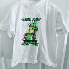 Vintage 1990 TMNT Teenage Mutant Ninja Turtles Kids Youth T Shirt Medium 6/8