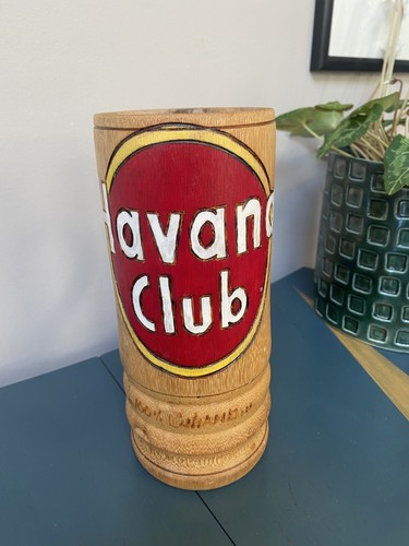 Tankard Havana Club Cuba Large Ornamental Made From Bamboo Bar Tiki Man Cave