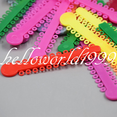 1040 Pcs Multicolored Braces Rubber Bands Orthodontic Ligature Ties O-Rings Elastic Bands for Braces (Color