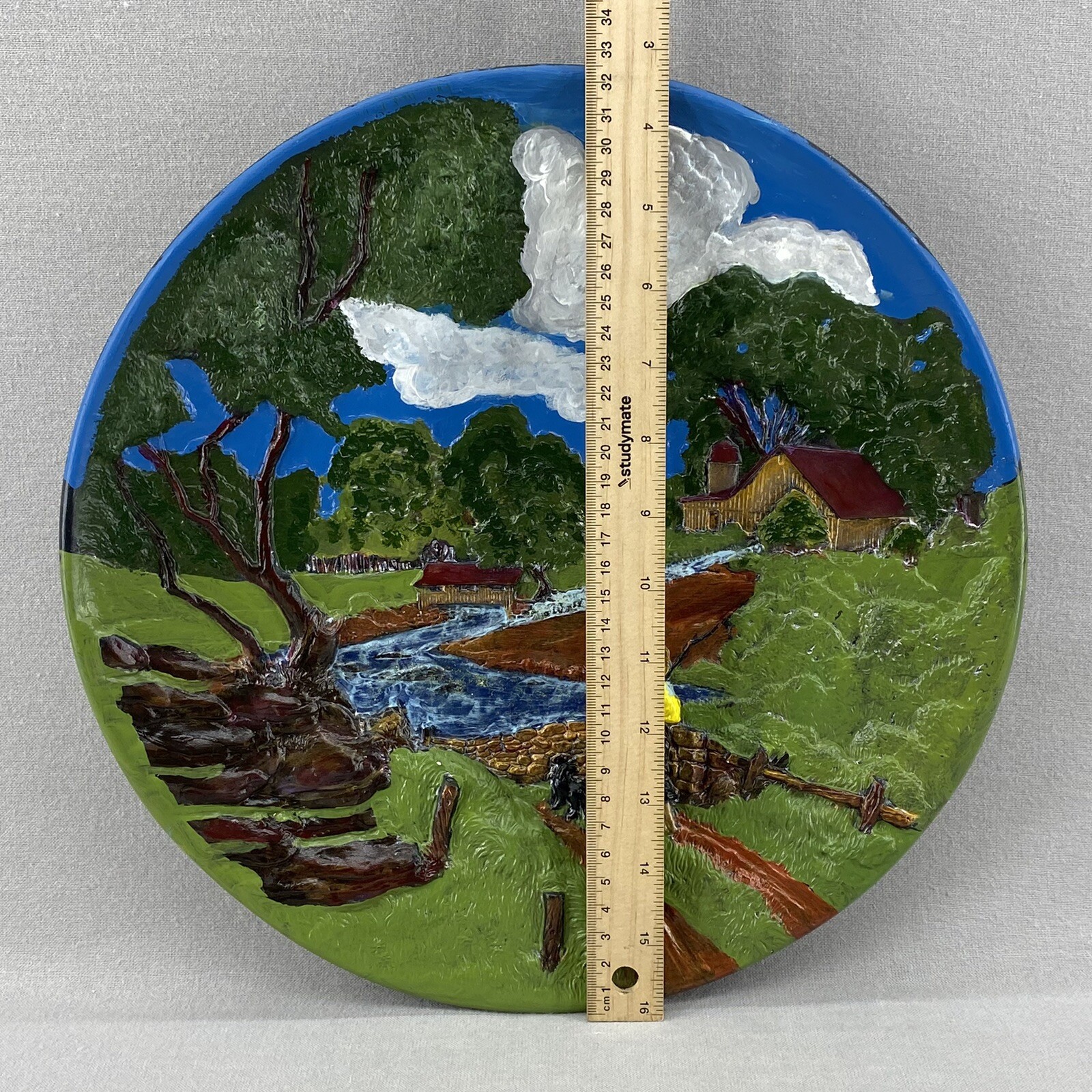 Vintage Decorative Plate Wall Art 1972 Byron Molds Boy and Dog eBay