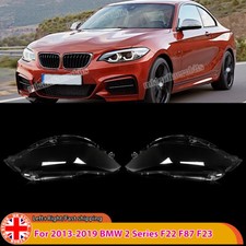 For BMW 2 Series F22 F23 Headlight Headlamp Lens Cover Left Right 2013-2019