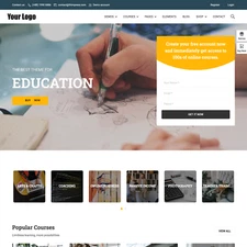 Online School Website Design with Free VPS Web Hosting and Installation