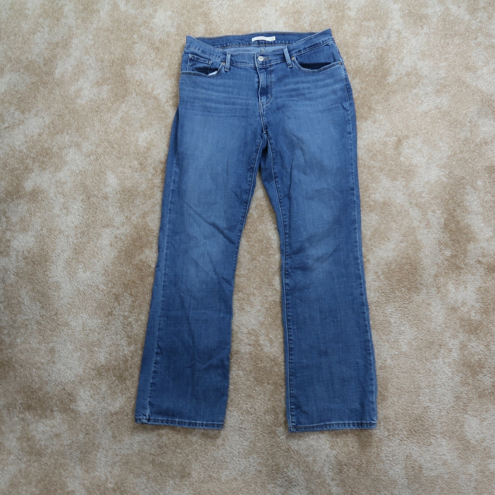 Levi's Curvy Bootcut Jeans Women's 32 Dark Blue Stret… Gem