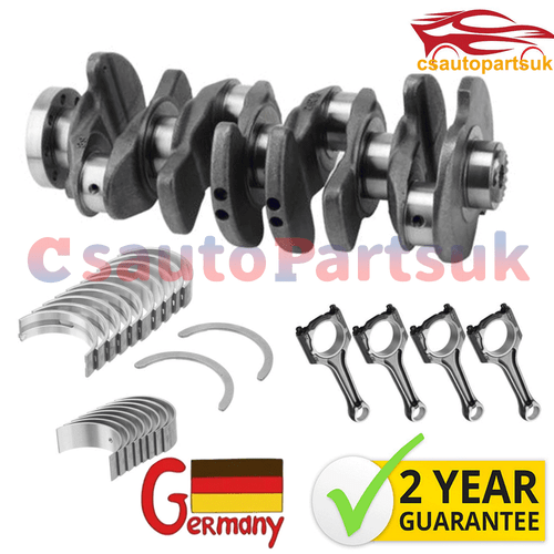 Crankshaft 06L105101D & Con Rod & Bearing For Audi A4 A6 Q5 Q7 VW Golf GTI 2.0T - Picture 1 of 16
