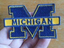 The University Of Michigan  Wolverines Embroidered Sports College Patch