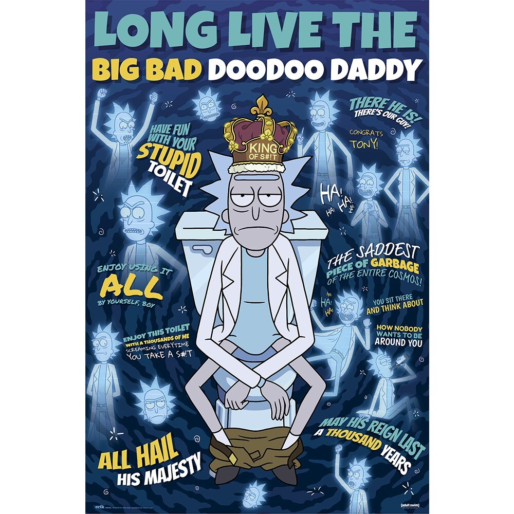Poster RICK AND MORTY - Long Live The Big Bad Doodoo Daddy 61x91,5cm NEU 59564