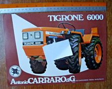 Depliant Brochure trattori Antonio CARRARO TIGRONE 6000 Campodarsego Padova