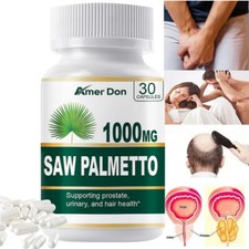 Saw Palmetto-Prevents Hair Loss Fuels Muscle Growth Urinary Tract Health 1000mg