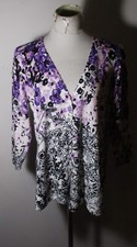 CHRISTOPHER  BANKS Blue Violet Cardigan Sweater Size PL NWT