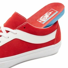 Vans Bold Ni (Staple) Men's Athletic Shoes Racing Red/True White VN0A3WLPULC NEW