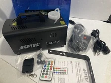 500W Fog Smoke Machine DJ Stage Fogger Effect LED 3IN1 Multi Color Remote AGPTEK