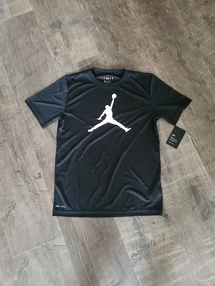 Air Jordan Boys' Jump-Man Graphics Dri Fit Jersey