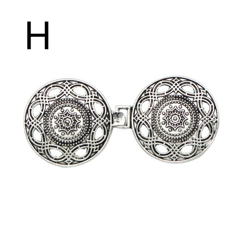 Women Swirl Flower Cape Cloak Clasp Fasteners Sew On Hooks Eyes Cardigan Clips - Picture 20 of 23
