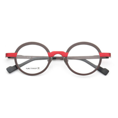 Ultralight Round Full Rim Pure Titanium Eyeglass Frames Men Women Retro Glasses