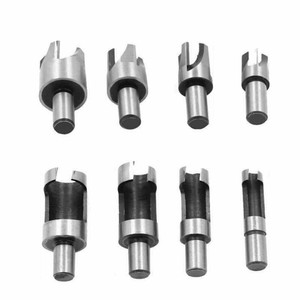 8PCS HSS Fraise à Bouchonner Bois Outil de Coupe Bois Mèches des Bouchon Neuf Fr
