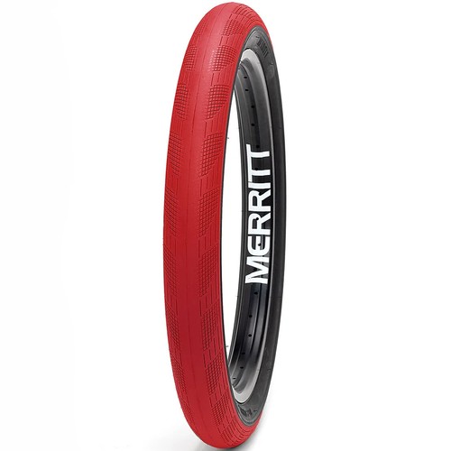 MERRITT BMX PHANTOM BICYCLE TIRE RED w/ BLACK SIDEWALL 20x2.50" BRANDON