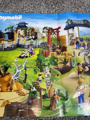 その他 Playmobil 4562 Playmobil 4852 Asian Animal Enclosure Zoo REPLACEMENT POSTER ONLY