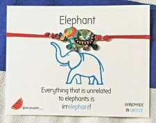 Multicolored Elephant Bracelet-Colorful Boho Business Casual Jewelry Gift