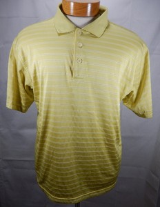 yellow adidas golf shirt