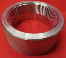 UNBRANDED 4-1/2" STAINLESS STEEL PARTIAL THREADED COUPLING THREAD CT. 8G