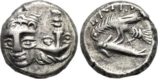 Celtes du Danube Imitation Drachme Istros ca. 3 2°siècle B.C.