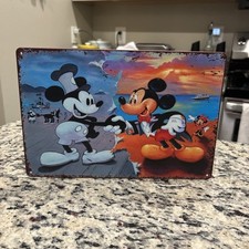 Disney Mickey Mouse Seaside Metal Sign 8x12 