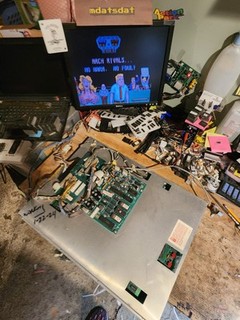 ARCH RIVALS PCB JAMMA ARCADE BOARD SET  WORKING!!!! MIDWAY 