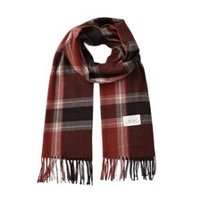 Winter Unisex Plaid Scarf, Scottish Tartan Plaid Scarf, Classic Red Plaid