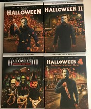 Halloween 1-4 4k, Blu-ray Shout Factory. OOP hard case bundle. like new