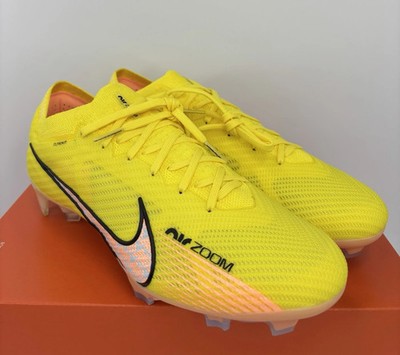 Men's Size 6 Nike Zoom Vapor 15 Elite FG Yellow Strike Sunset Glow DJ4978-781