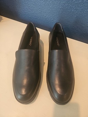 Vionic Black Kensley Loafers Size 12 Wide New No Box
