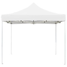Gazebo Professionale Pieghevole Alluminio 2x2 m Bianco